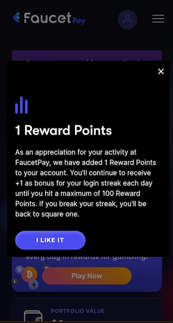 Recompensa diaria FaucetPay